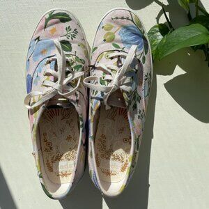 Keds x Rifle Paper Co. Pastel Floral Sneakers Size 7